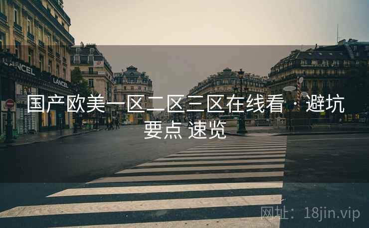 国产欧美一区二区三区在线看 · 避坑要点 速览