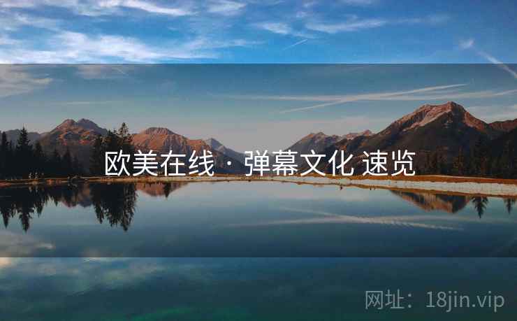 欧美在线 · 弹幕文化 速览