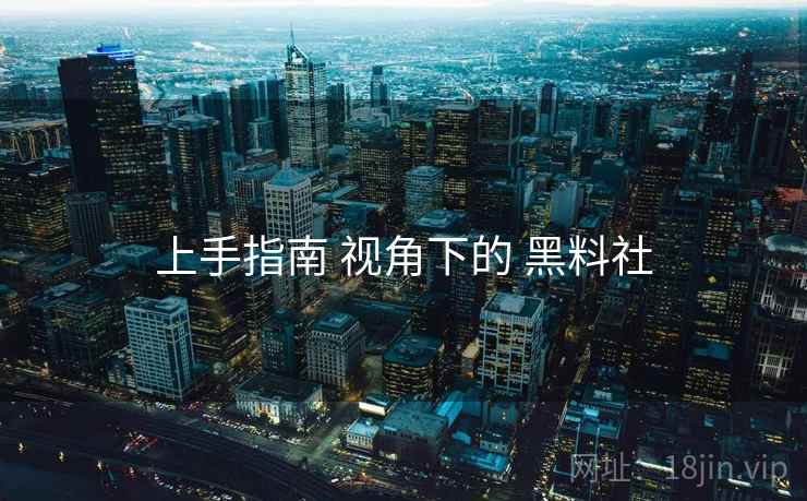 上手指南 视角下的 黑料社