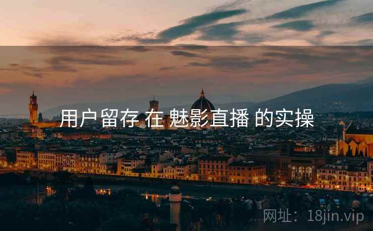 用户留存 在 魅影直播 的实操