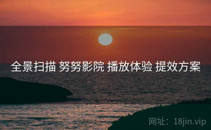 全景扫描 努努影院 播放体验 提效方案