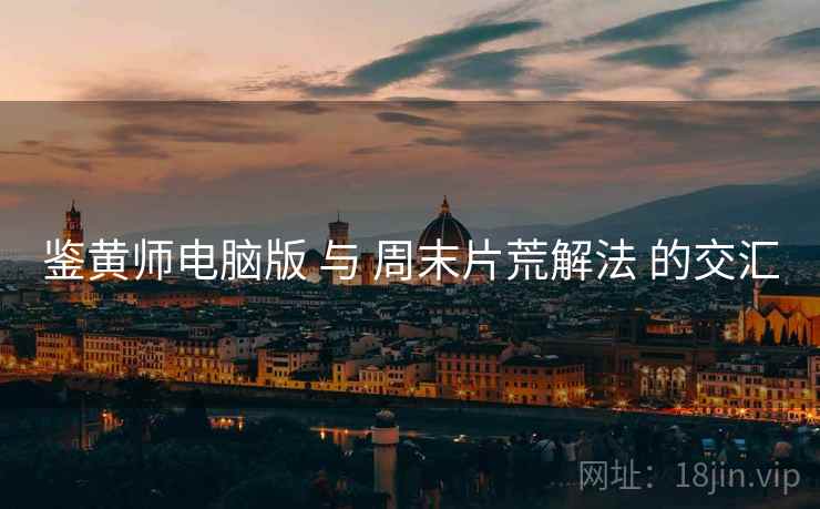 鉴黄师电脑版 与 周末片荒解法 的交汇